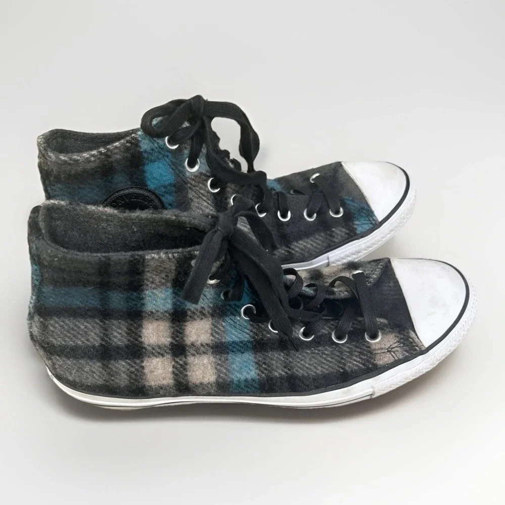 Converse x Woolrich Chuck Taylor All Star High Top Plaid Wool Mens‎ 10 Womens 12